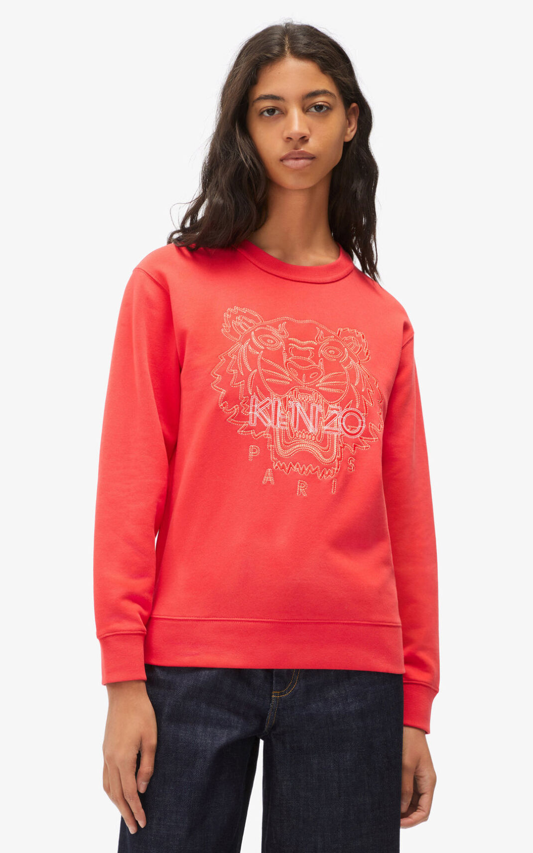 Kenzo Tiger Sweatshirt Dame - Rød DK-911610